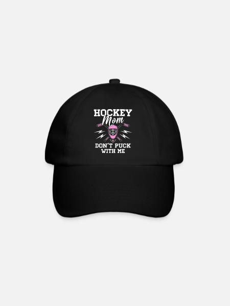 Hockey Mom - Ne Puck With Me - Maman de hockey sur glace - Casquette classique - noir/noir