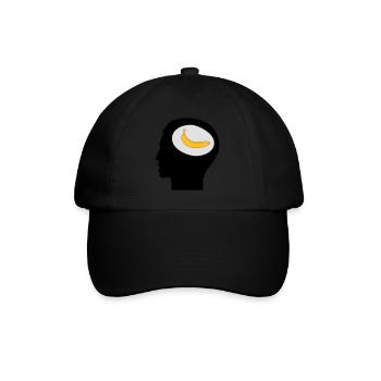 Banana Joe, Banane im Kopf - Baseball Cap - black/black - Front