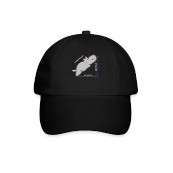 Hippotenuse Funny Math Teacher Gift - Baseball Cap - black/black - Front