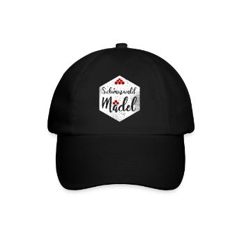 Schwarzwaldmädel - Baseballkappe - Schwarz/Schwarz - Vorne