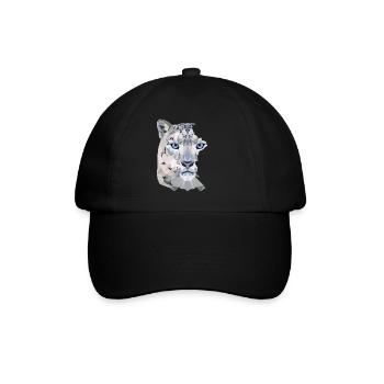 Snow Leopard Split - Baseball Cap - black/black - Front
