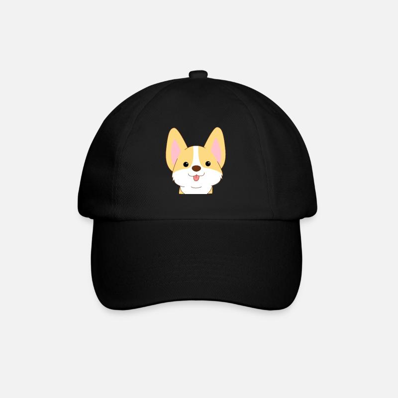 corgi doux - Casquette classique - noir/noir