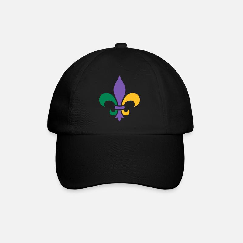 Mardi Gras - Baseballkappe - Schwarz/Schwarz