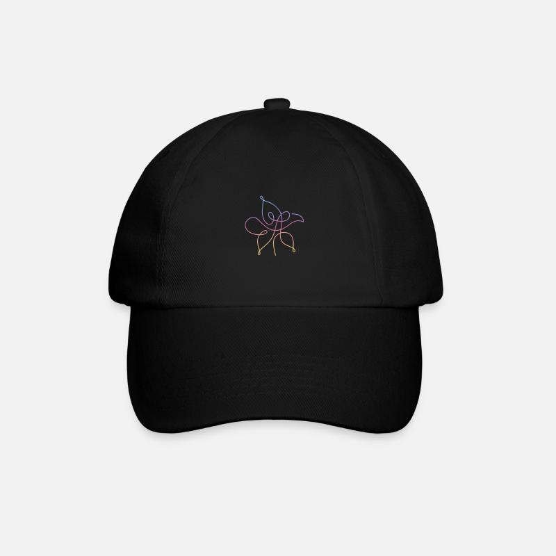 Bangtan-LY "Fleur" - Casquette classique - noir/noir