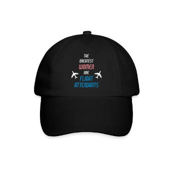 ★ Designfarben änderbar ★ The greatest women are - Baseballkappe - Schwarz/Schwarz - Vorne