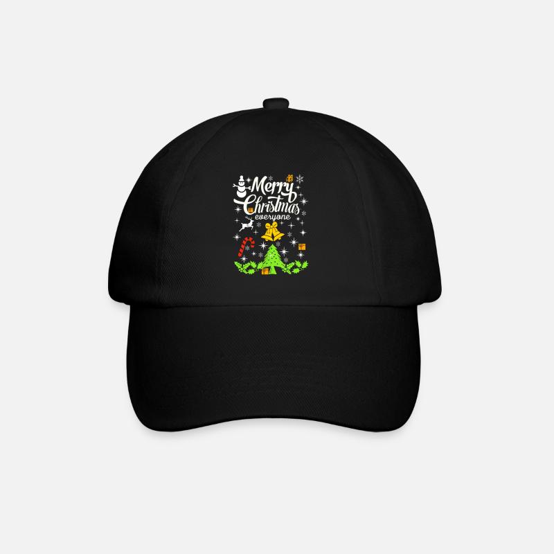 Joyeux Noël, Joyeux Noël, Joyeux Noël - Casquette classique - noir/noir