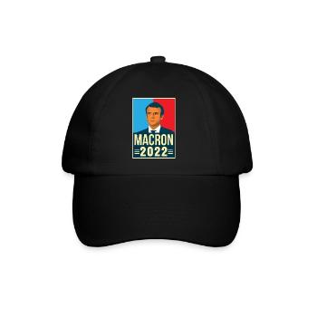 Emmanuel Macron President of the Republic 2022 - Baseball Cap - black/black - Front