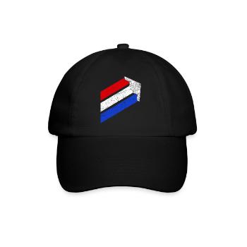 B-2 Bomber USA Contrails Red White Blue Stealth B2 - Baseball Cap - black/black - Front