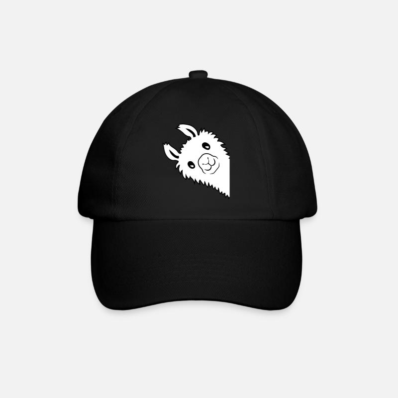Lama regarde latéral - Casquette classique - noir/noir