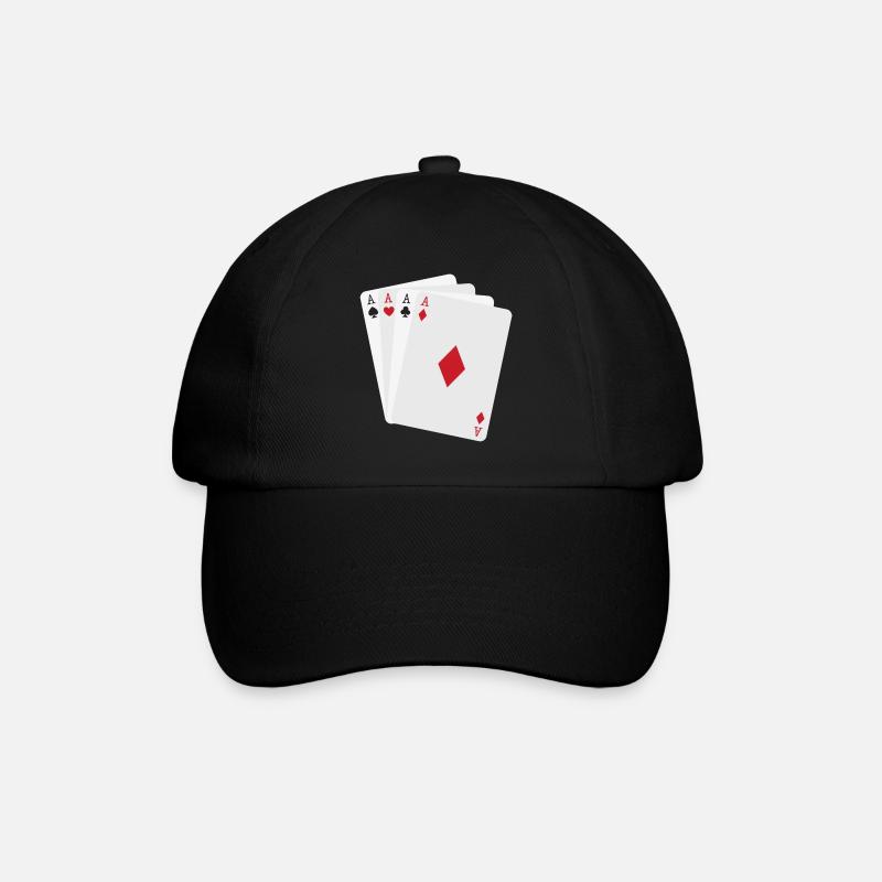 Quatre As Minimalistes - Baseballkappe - Schwarz/Schwarz