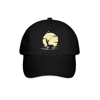 Fliegenfischen Fischen Angeln Angler Fischer - Baseballkappe - Schwarz/Schwarz - Vorne