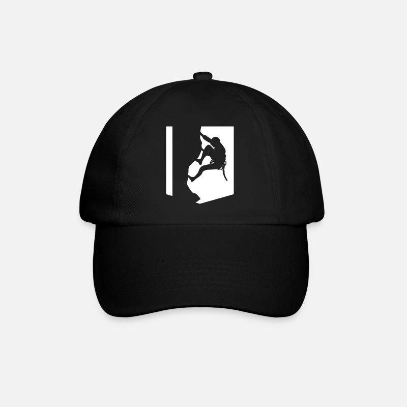 Minimales Klettern - Baseballkappe - Schwarz/Schwarz