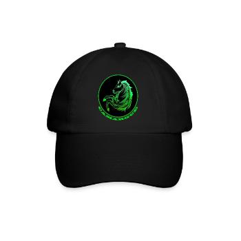 Cheval de Camargue vert fluo - Casquette classique - noir/noir - Devant