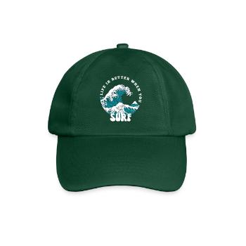 Surferboy Surfergirl Vacances d’été Surf - Casquette classique - vert bouteille - Devant