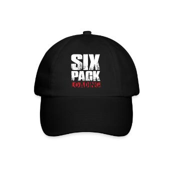 Six Pack Loading Dunkel coole shirts ch / at - Baseballkappe - Schwarz/Schwarz - Vorne