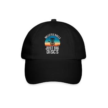 Drôle de disc golf cadeau pas de petites balles - Casquette classique - noir/noir - Devant