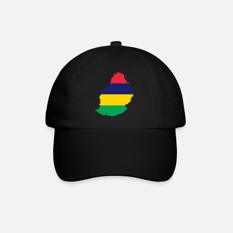 Mauritius - Baseballkappe - Schwarz/Schwarz