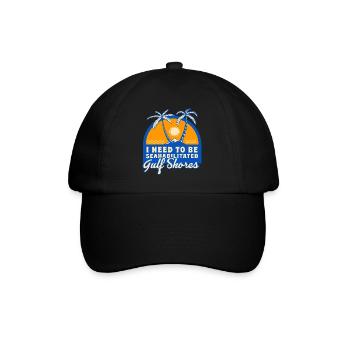 I Need To Be Seahabilitated Gulf Shores Summer - Baseballkappe - Schwarz/Schwarz - Vorne