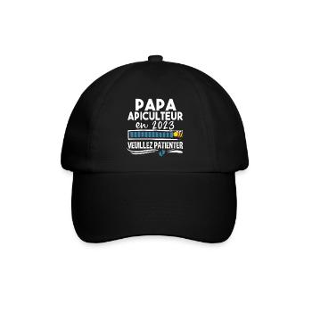 Papa 2023 Apiculteur Apiculture Cadeau Humour - Casquette classique - noir/noir - Devant