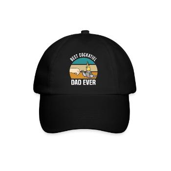 Cockatiels | Cockatiel Pet Gift - Baseball Cap - black/black - Front
