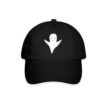 T-shirt d’Halloween Ghost spooky chemise mignonne - Casquette classique - noir/noir - Devant