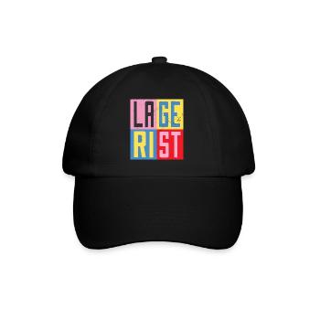 Lagerist Design - Baseballkappe - Schwarz/Schwarz - Vorne