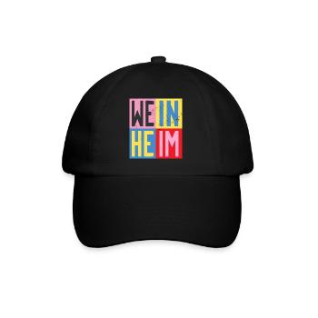 Weinheim Design - Baseballkappe - Schwarz/Schwarz - Vorne