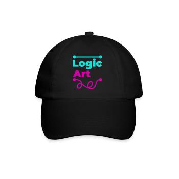 Logique VS art - Casquette classique - noir/noir - Devant