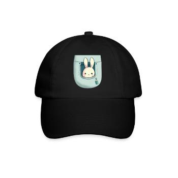 lapin kawaii! - Casquette classique - noir/noir - Devant