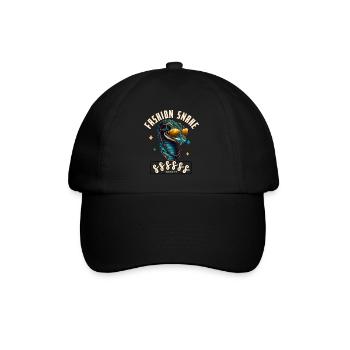 Serpent Glam Couture - Baseballkappe - Schwarz/Schwarz - Vorne
