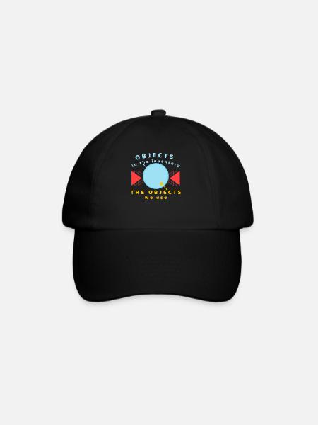 Objects in the Inventory We Use - Baseball Cap - black/black
