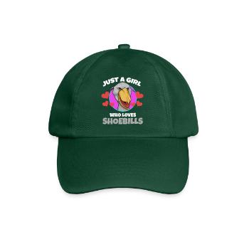 Shoebill Bird Ornithologist Forest I Gift - Baseball Cap - bottle green - Front