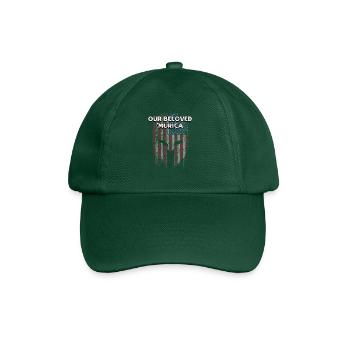 Our Beloved Murica Patriotic American Patriotism - Baseball Cap - bottle green - Front