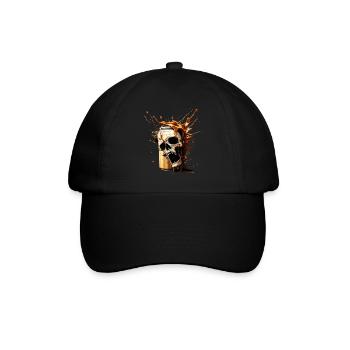 Explosion de bière Skull - Casquette classique - noir/noir - Devant