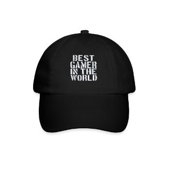 Best Player World Video Games Fan Gift Idea - Baseball Cap - black/black - Front