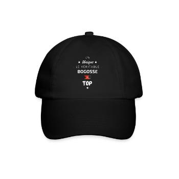 Le véritable Bogosse au top - Casquette classique - noir/noir - Devant