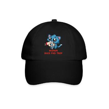 Mignon mais pas trop - Casquette classique - noir/noir - Devant
