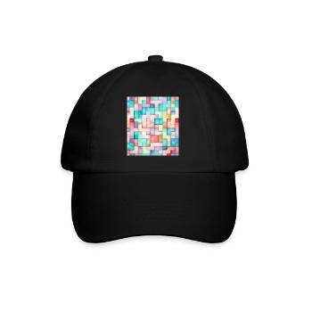 STREET ART MOSAIC - Baseball Cap - black/black - Front