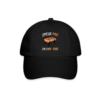 J'peux pas j'ai Baby - Foot - Casquette classique - noir/noir - Devant