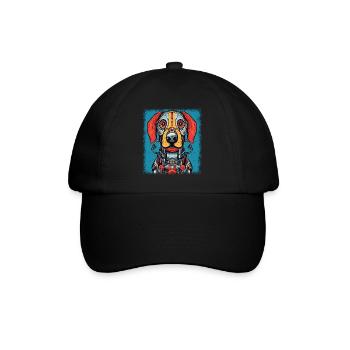 doggie dogs beagle gifts beagle father gift - Baseballkappe - Schwarz/Schwarz - Vorne