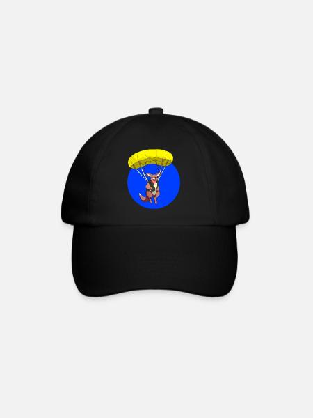Fallschirm Känguru Loco Animal Squad - Baseballkappe - Schwarz/Schwarz