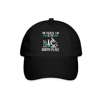 Medizinische Laboranten | Labor Chemie Geschenke - Baseballkappe - Schwarz/Schwarz - Vorne