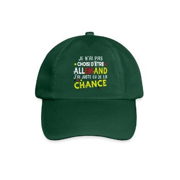 Allemand Allemagne Europe Cadeau Pays Humour Homme - Casquette classique - vert bouteille - Devant
