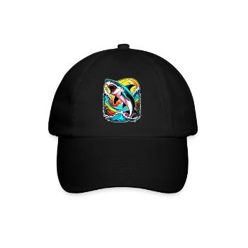 Hai - Baseballkappe - Schwarz/Schwarz - Vorne