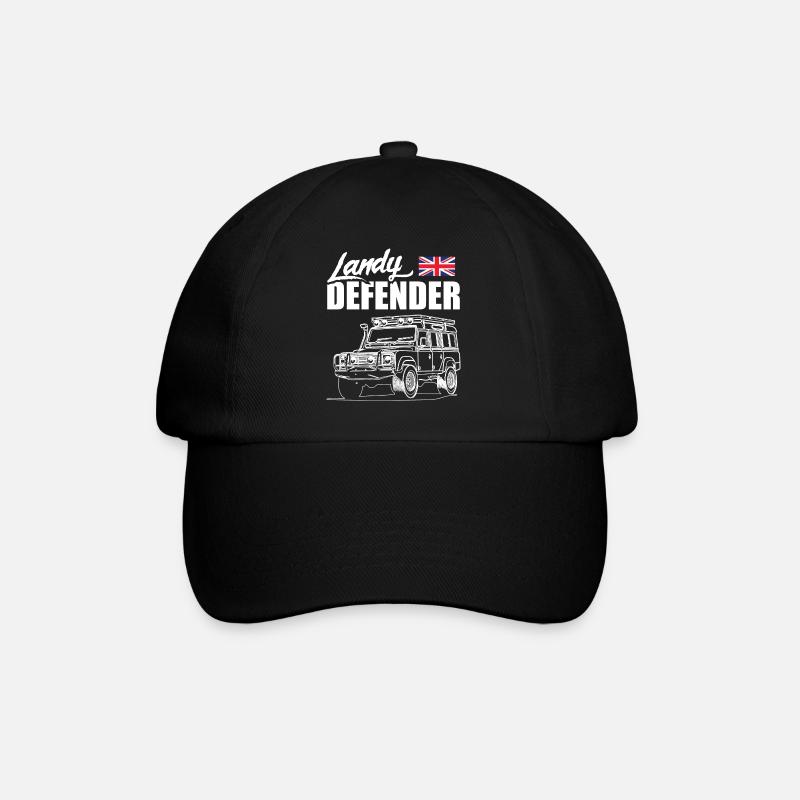 Landy Defender - Baseballkappe - Schwarz/Schwarz