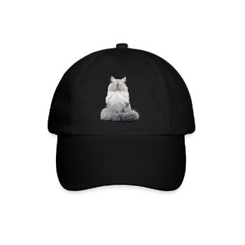 Persian Cat - Baseball Cap - black/black - Front