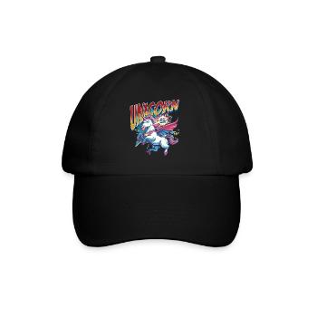 Licorne super-héros superpouvoirs bande dessinée surnaturelle - Casquette classique - noir/noir - Devant
