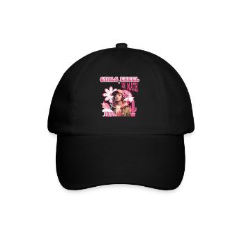 Girl Women Power Mathematics Lover Math Student - Baseballkappe - Schwarz/Schwarz - Vorne