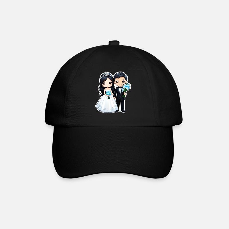 just married - pour mariage - Casquette classique - noir/noir