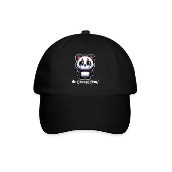Offline Cute Panda Bear - Baseball Cap - black/black - Front